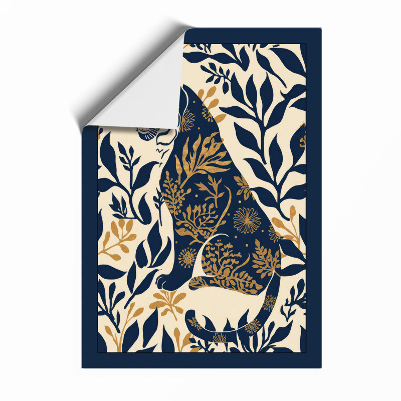 Ornamental Peacock Boho - Framed Print, A2 - 59.4 x 42.0 cm, Unframed
