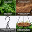 Plantes suspendues artificielles avec panier