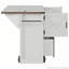 Chariot de rangement pour îlot de cuisine 54 "avec rallonge, prise de courant Farmhouse-244680258