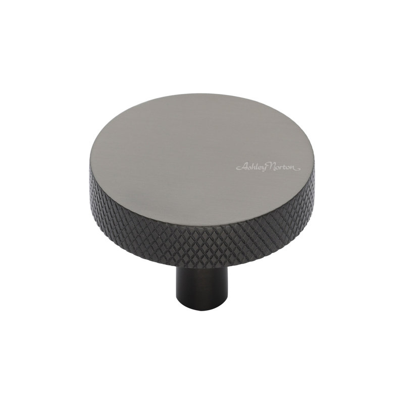 Round Knob, Black, 1 1/2"
