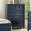 Commode de campagne moderne Pinetop, bleu / brun foncé-1369819089