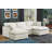 145" W U-Shaped Corduroy Sectional with Removable Ottomans -1956164677