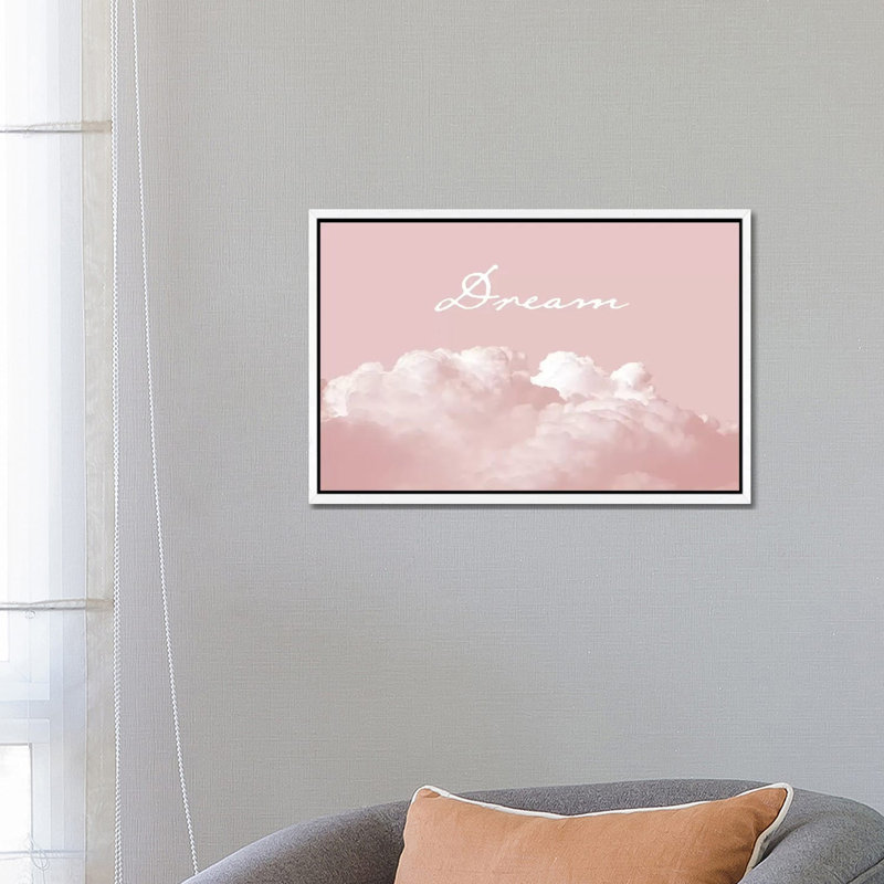 Blush Pink Dream by Urban Epiphany - Print on Canvas, 152.5 cm H x 101.5 cm W, White Framed
