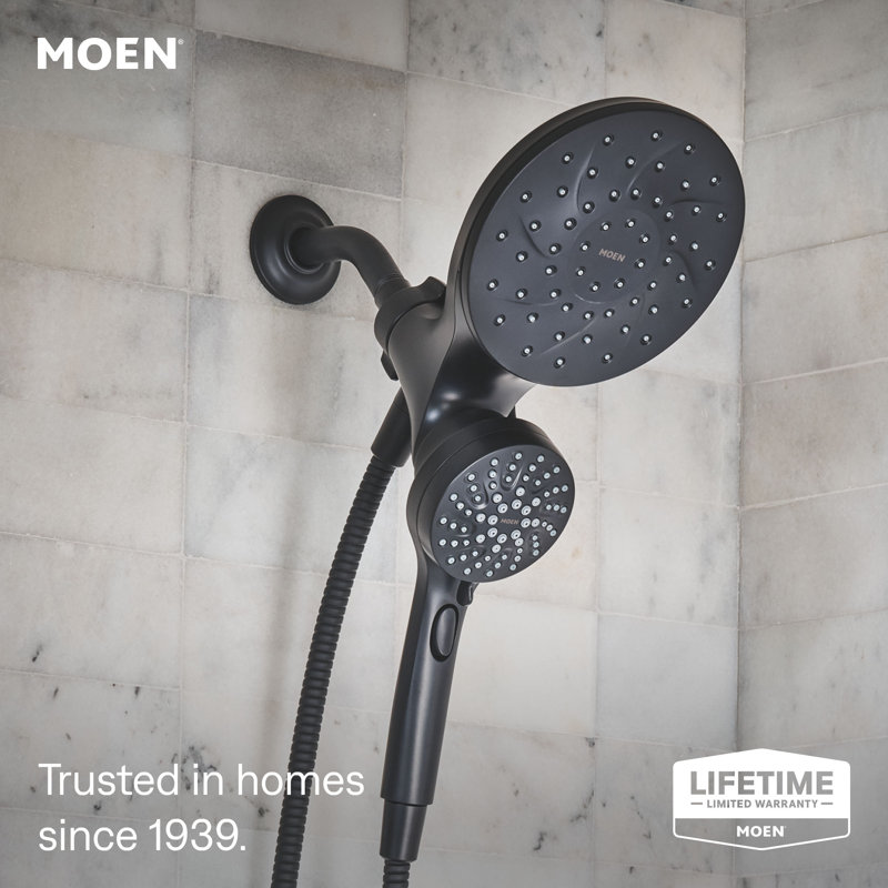 Engage Magnetix 6.5-Inch Six-Function Handheld Showerhead With Magnetic Docking System