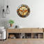Horloge murale vitrail libellule - 24 po