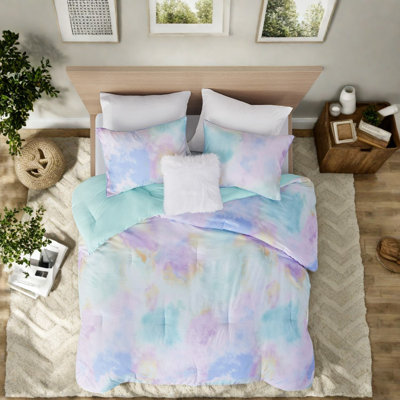 Ensemble de literie Dreamy Tie Dye, polyester hypoallergénique confortable, décoration intérieure