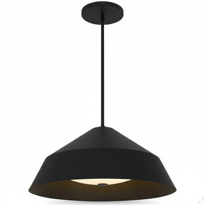 22 Inch Diameter Integrated LED Black Pendant