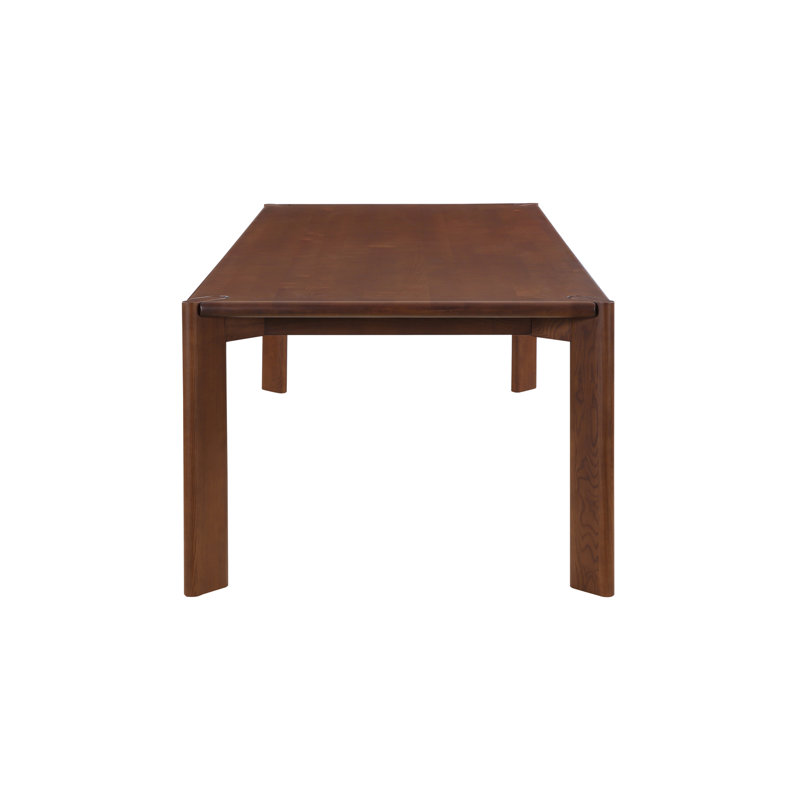 Leola 96'' Brown Solid Wood Rectangular Dining Table