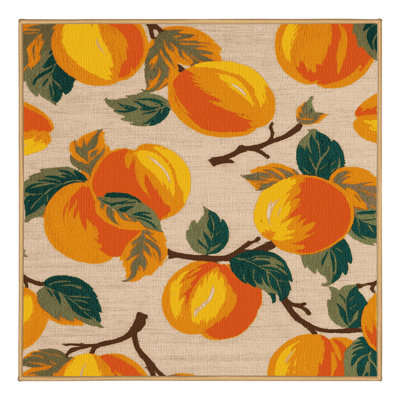  Tapis lavable abricot