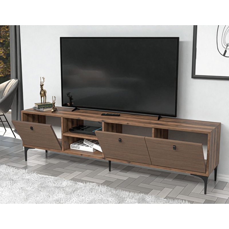 Keikei Unfinished TV Stand, Brown
