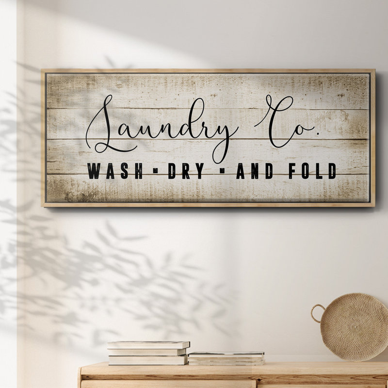 Laundry Co.- Framed Canvas