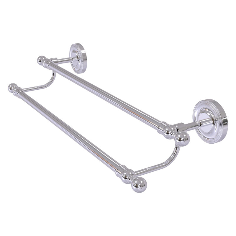 Double barre à serviettes murale Gober, 30 po, Chrome poli