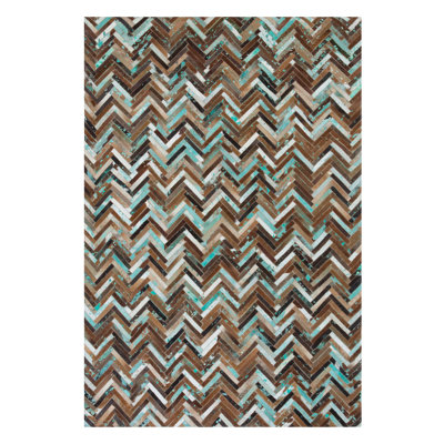 Leather Hand Woven Area Rug