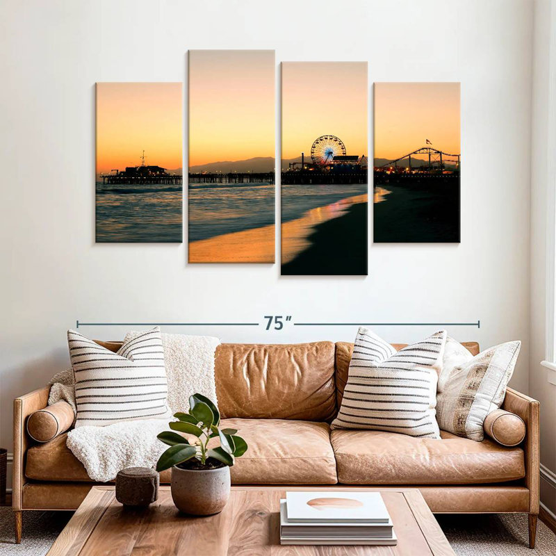 Kerner Santa Monica Beach At Sunset