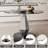 Round Pedestal Tempered Glass Dining Table-84332888-84334245