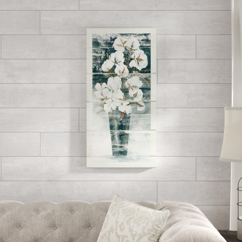 " Country Cotton " by Carol Robinson, 24" H x 12" W x 1.5" D