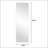 Full Body Round Corner Mirror For Living Room And Bedroom, High-Quality 5Mm Silver Explosion-Proof Glass, Wall Hanging With Holes-982865956-982865957