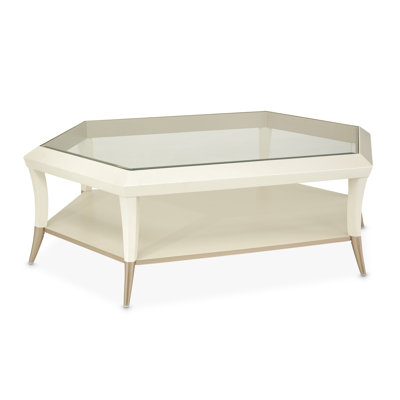 La Rachelle Hexagon Cocktail Table - Champagne