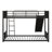 Sturdy Metal Bunk Bed With Slide, Twin Over Twin Design-364155921