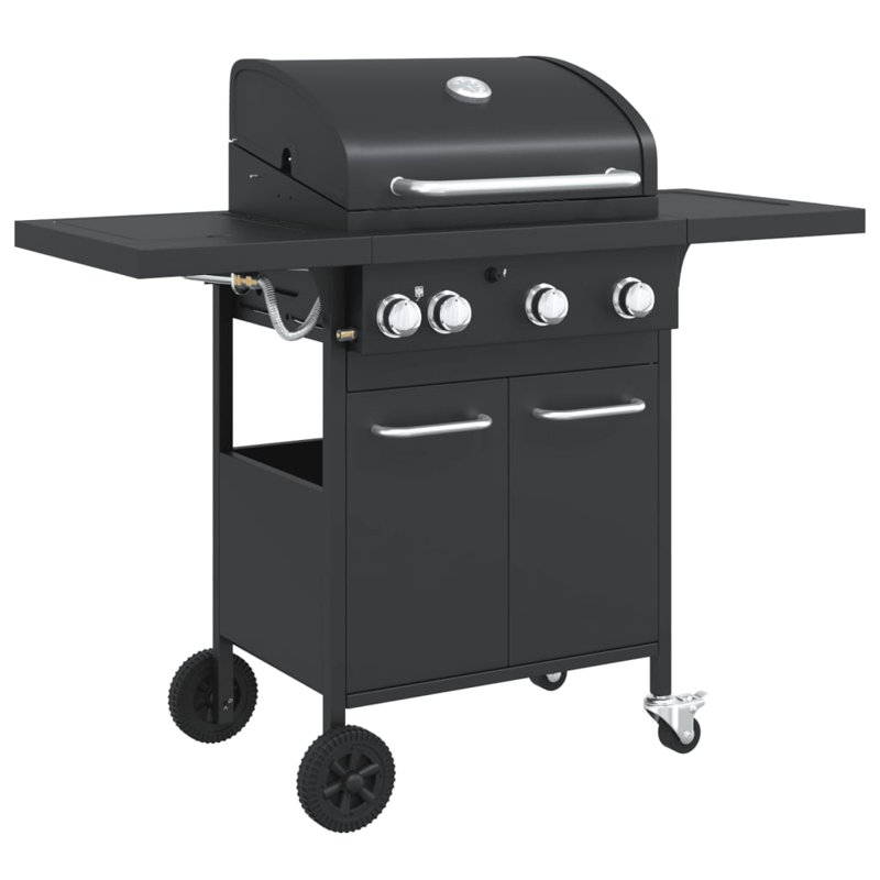Cesia Dakota Fields Single Burner Freestanding Natural Gas 0 BTU BTU Gas Grill with Side Burner