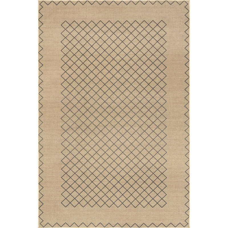 Rosita SuperiorWash Tribal Trellis Easy-Jute Machine Washable Area Rug, Rectangle 4' x 6'