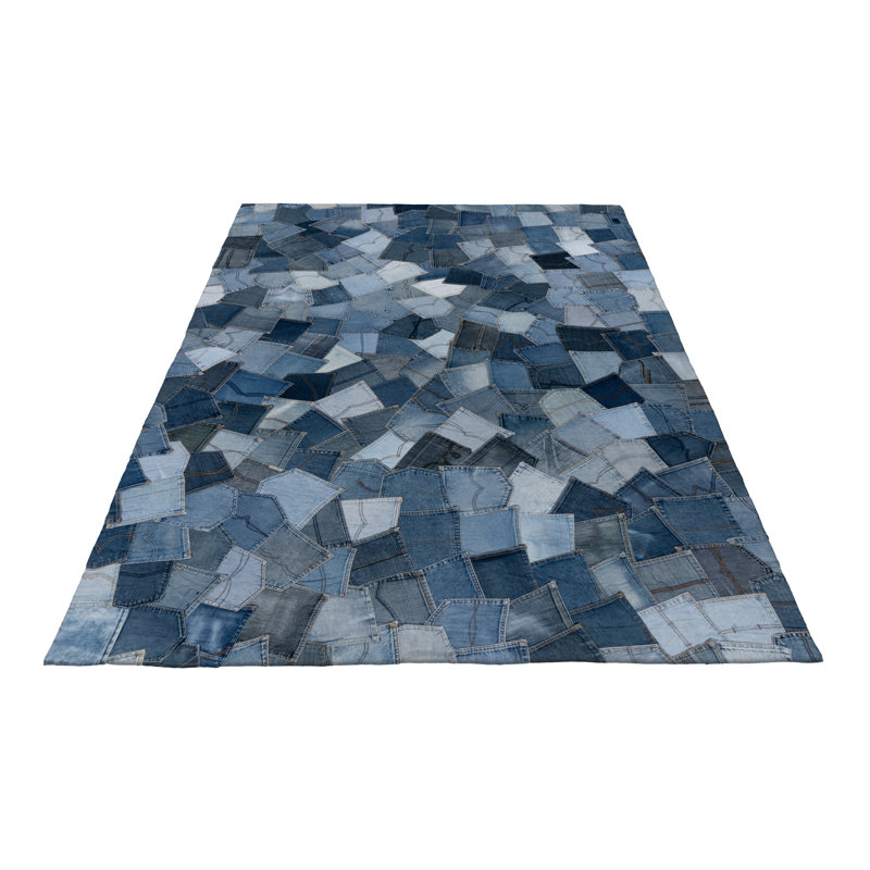 Demeray Patchwork Area Rug, Rectangle 80 x 150cm