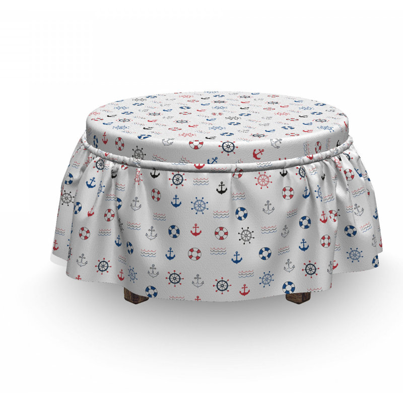 Box Cushion Ottoman Slipcover
