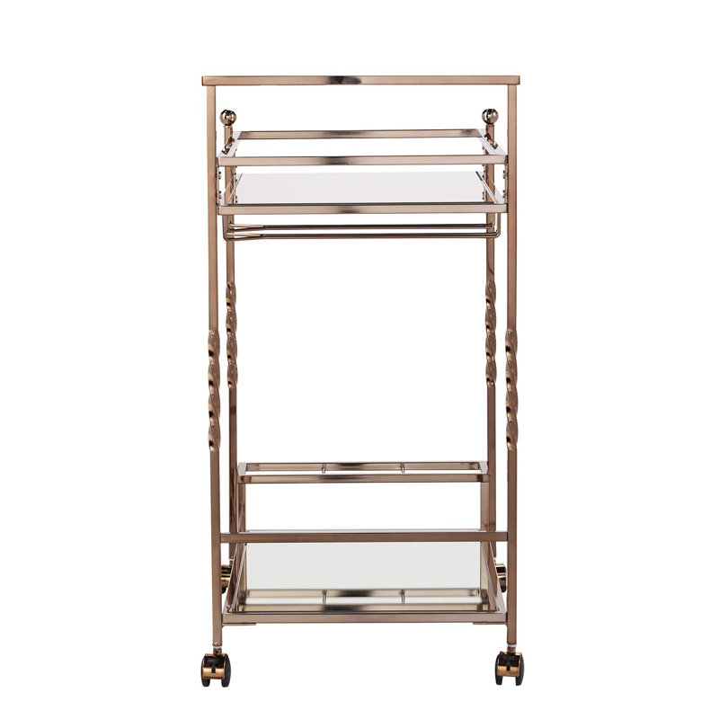 Murdock Metal Bar Cart, Champagne