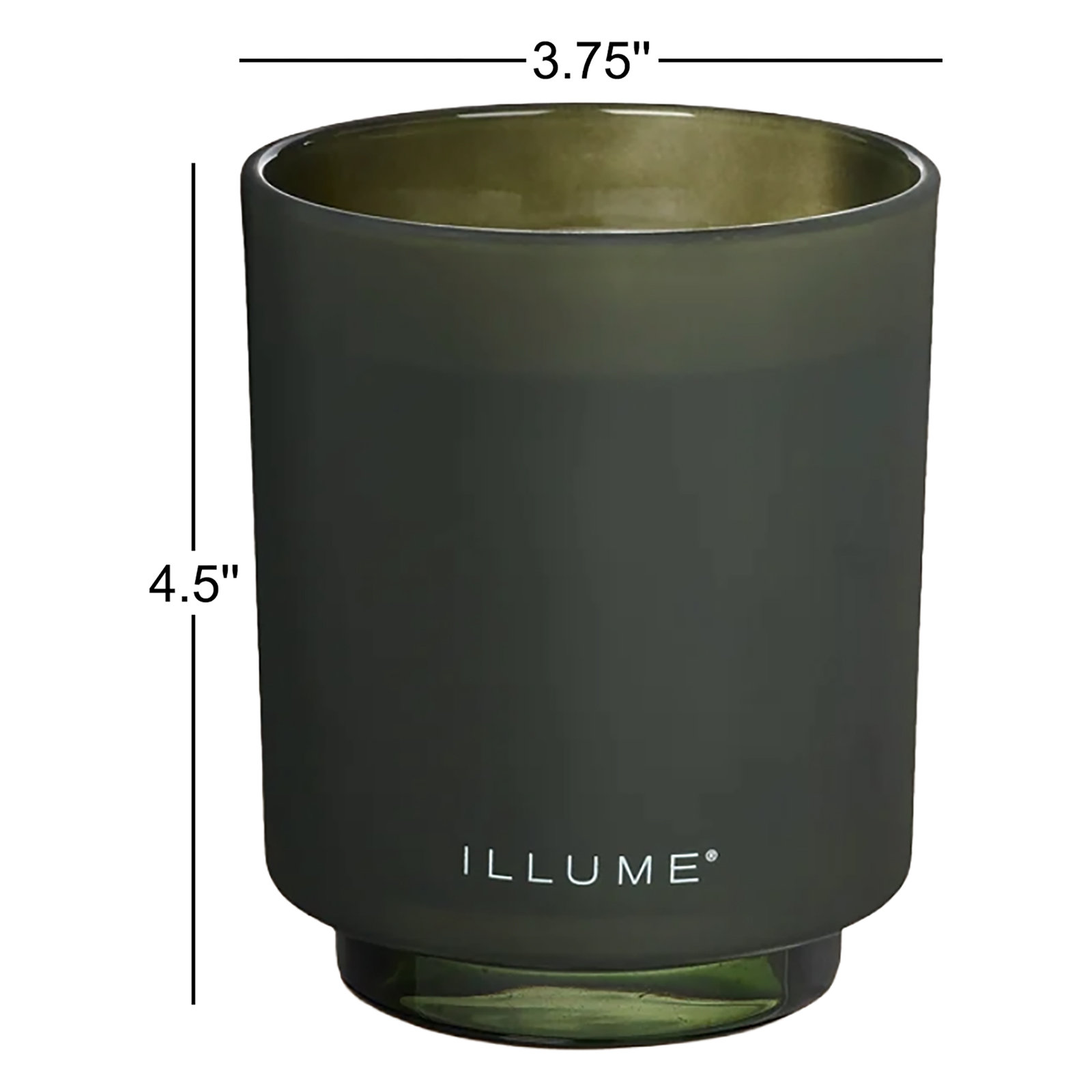 Balsam Cedar Scented Candle, Refillable Boxed Glass