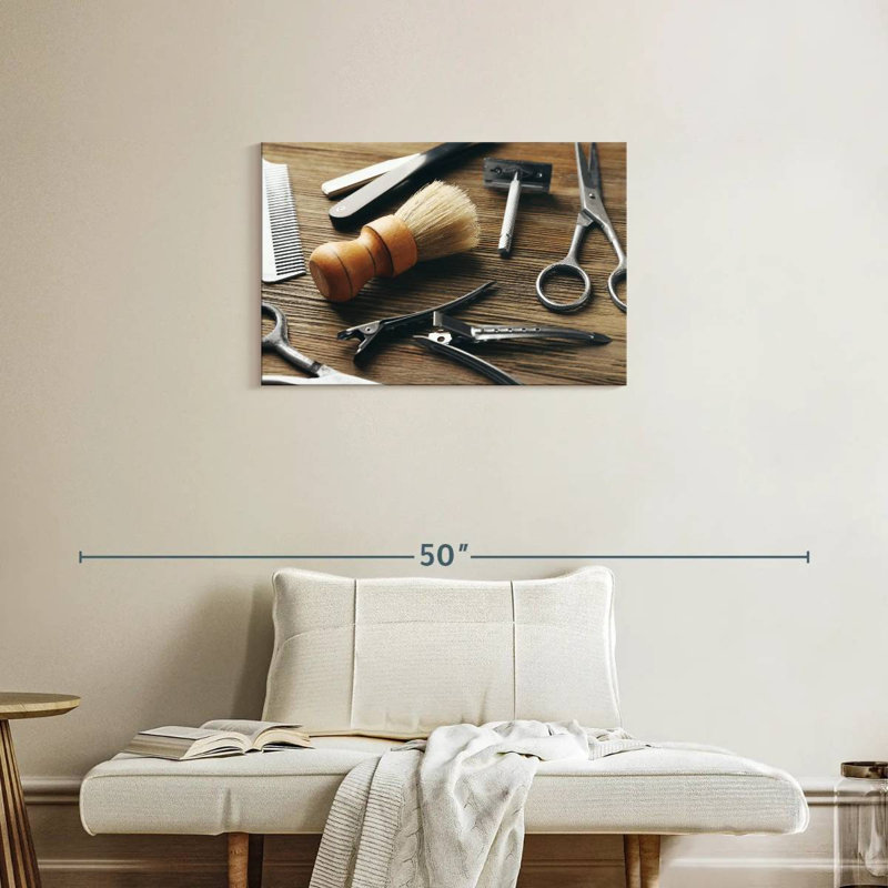 Shuttleworth Barber Tools, 20" H x 30" W