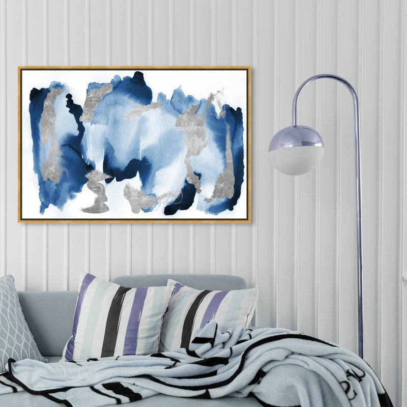 In Too Deep - Peinture sur toile, Or, H 10 po x l 15 po