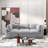 Kessi 6-Piece Upholstered Modern Chenille Fabric Modular Sectional Sofa With Ottoman-1559439477