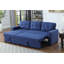 Canapé modulaire convertible rembourré avec méridienne coulissante-125983006