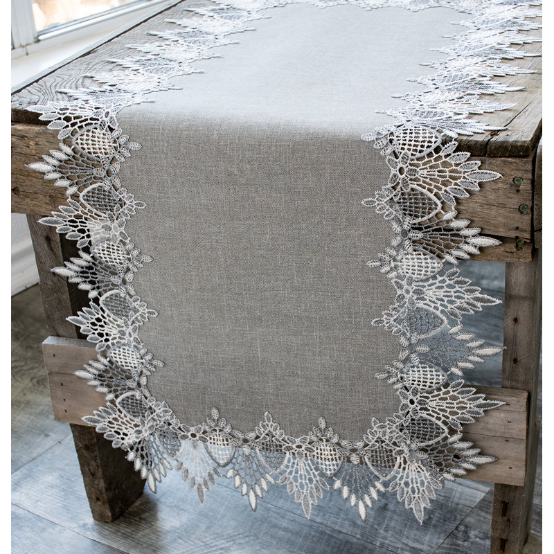 Chemin de table Lace, L 28 po x l 14 po