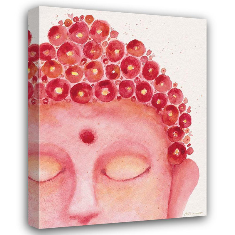 «Bungalow Bouddha in Pink III» par Bungalow Rose Marrott, H 47 po x l 36 po