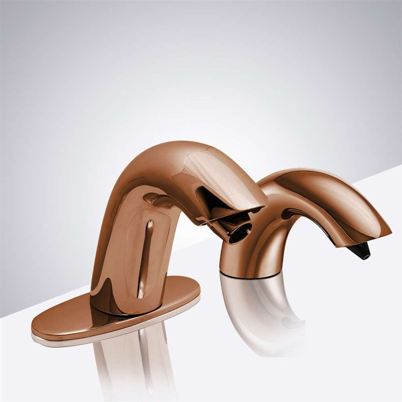 Robinet sans contact à capteur de mouvement automatique commercial Conto Rose Gold