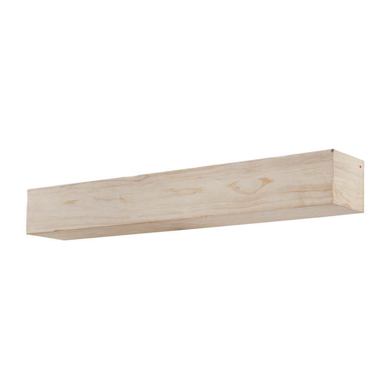 Rustic Unfinished Wood Floating Mantel Shelf, 72"