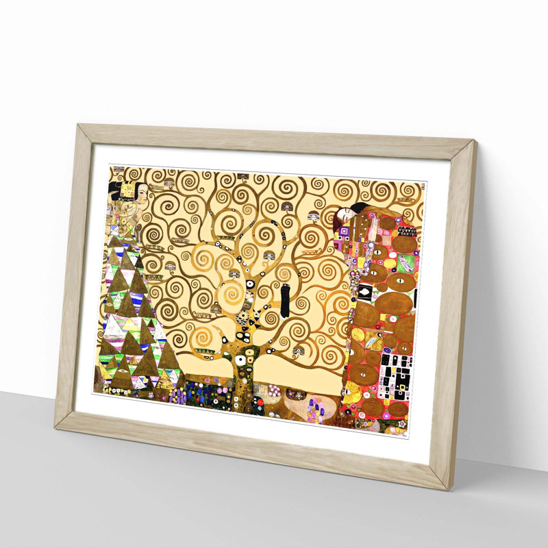 Gustav Klimt - Single Picture Frame Painting, Oak