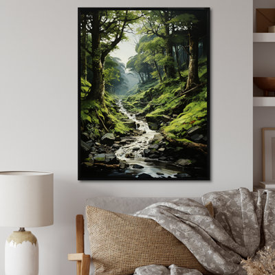 River Into Enchanted Woods, reproduction d'art sur toile