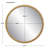 Herb Metal Round Wall Mirror