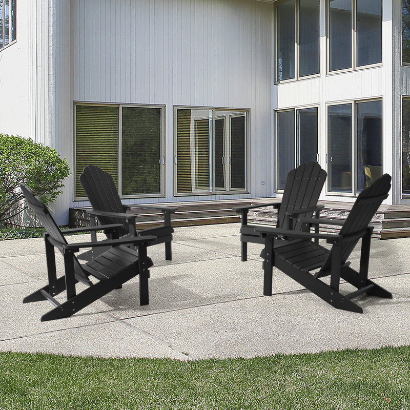Chaise Adirondack Bergenfield, Noir