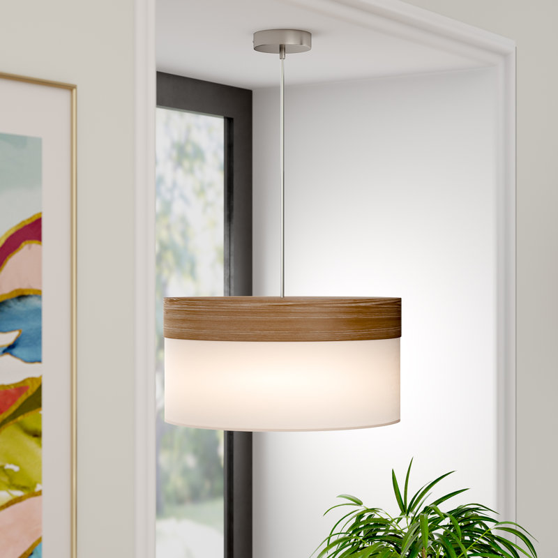 Glenfield 1 - Light Drum Pendant, Beige