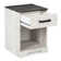 Carnforth 1 - Drawer Nightstand in Whitewash/Rustic Grey