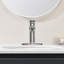 Bathroom Faucet In Brushed Nickel Finish - Single Handle Deck Mount, Scratch Coating, Water Saving Model, Quick Install Option-125170474