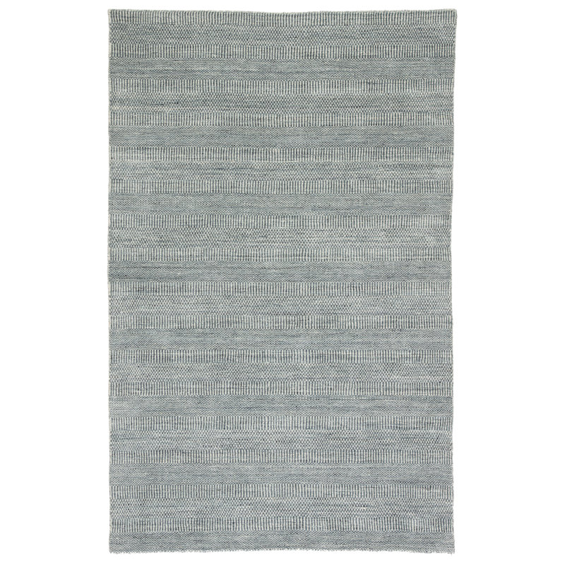 Tracyann Dark Blue/Ivory Rug, Rectangle 10' x 14'