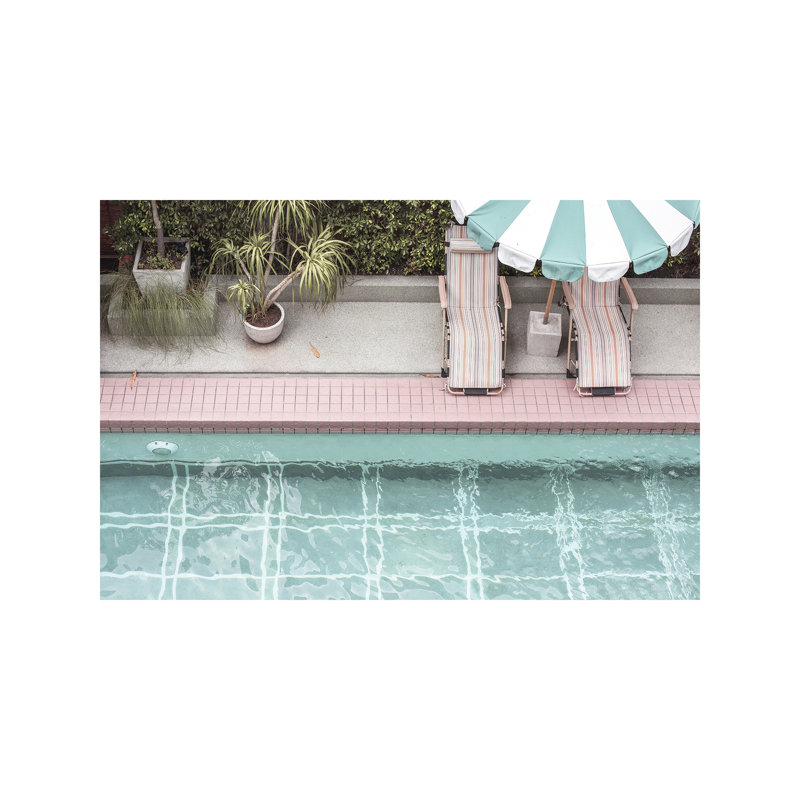 Pool Side - Wrapped Canvas Print, 30.48 cm H x 45.72 cm W