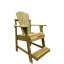 Fauteuil de balcon / pub Adirondack avec repose-pieds intégré - Pin traité de haute qualité, sièges extérieurs surélevés pour une meilleure vue sur la terrasse, le porche ou les balustrades du balcon. Fabriqué aux États-Unis