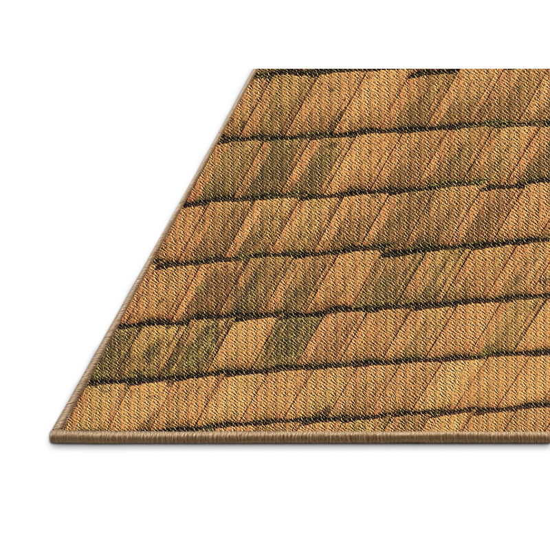 Tapis en laine ocre, Rectangle 2 pi x 3 pi