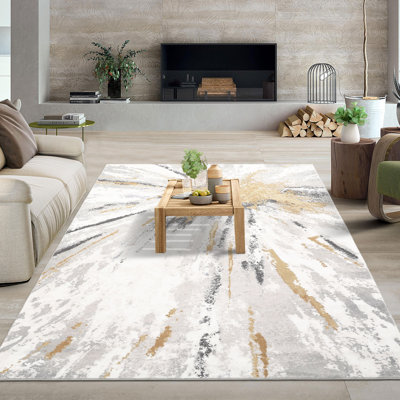 Tapis lavable fluide moderne abstrait, tapis antidérapant pour l'intérieur, le salon, la chambre à coucher