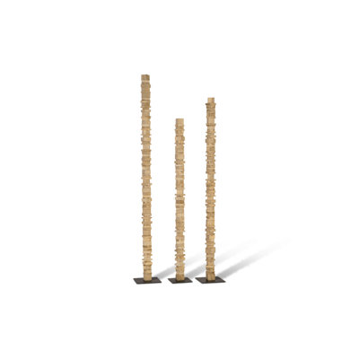 Ensemble de 3 sculptures de plancher empilées